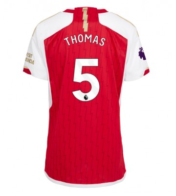Arsenal Thomas Partey #5 Replica Home Stadium Shirt for Women 2023-24 Short Sleeve